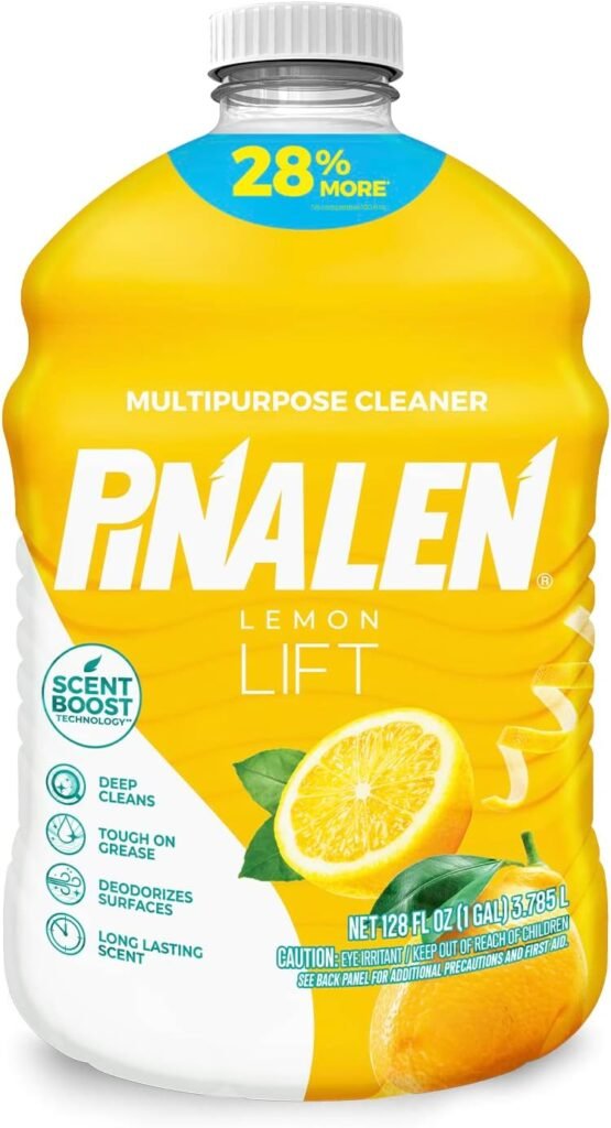 PINALEN Max Aromas Lemon Lift Multipurpose Cleaner, Kitchen, Floor, Bathroom and Surface Cleaning Product for Home, 128 fl.oz.