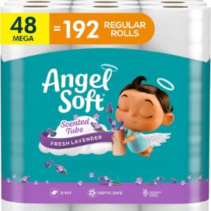 Angel Soft Toilet Paper with Fresh Lavender Scented Tube
