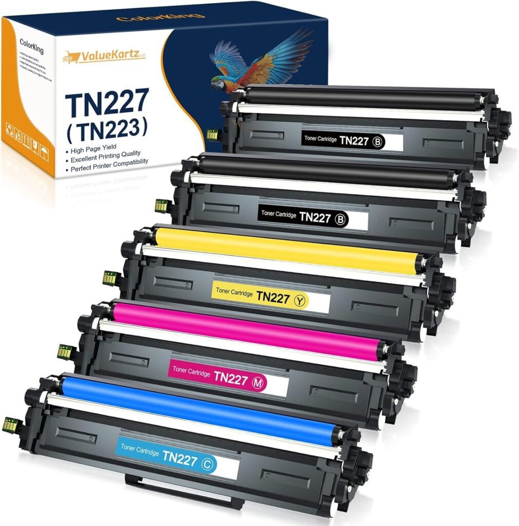 Compatible Toner Cartridge Replacement for Brother TN227 TN-227 TN227BK High Yield TN223 TN-223 Compatible with MFC-L3710CW MFC-L3750CDW