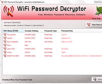 WiFi Password Decryptor 16.0