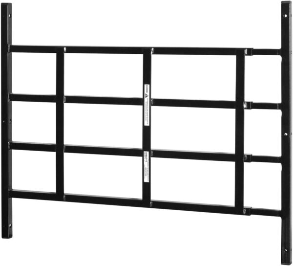 Segal S 4767 Carbon Steel Fixed 4-Bar Window Grill for Home Security and Child Safety, 21-1/4