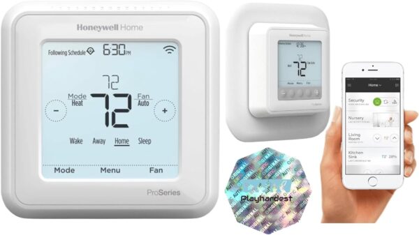 Honeywell TH6220WF2006/U Lyric T6 Pro Wi-Fi Programmable Thermostat with Stages Up to 2 Heat/1 Cool Heat Pump