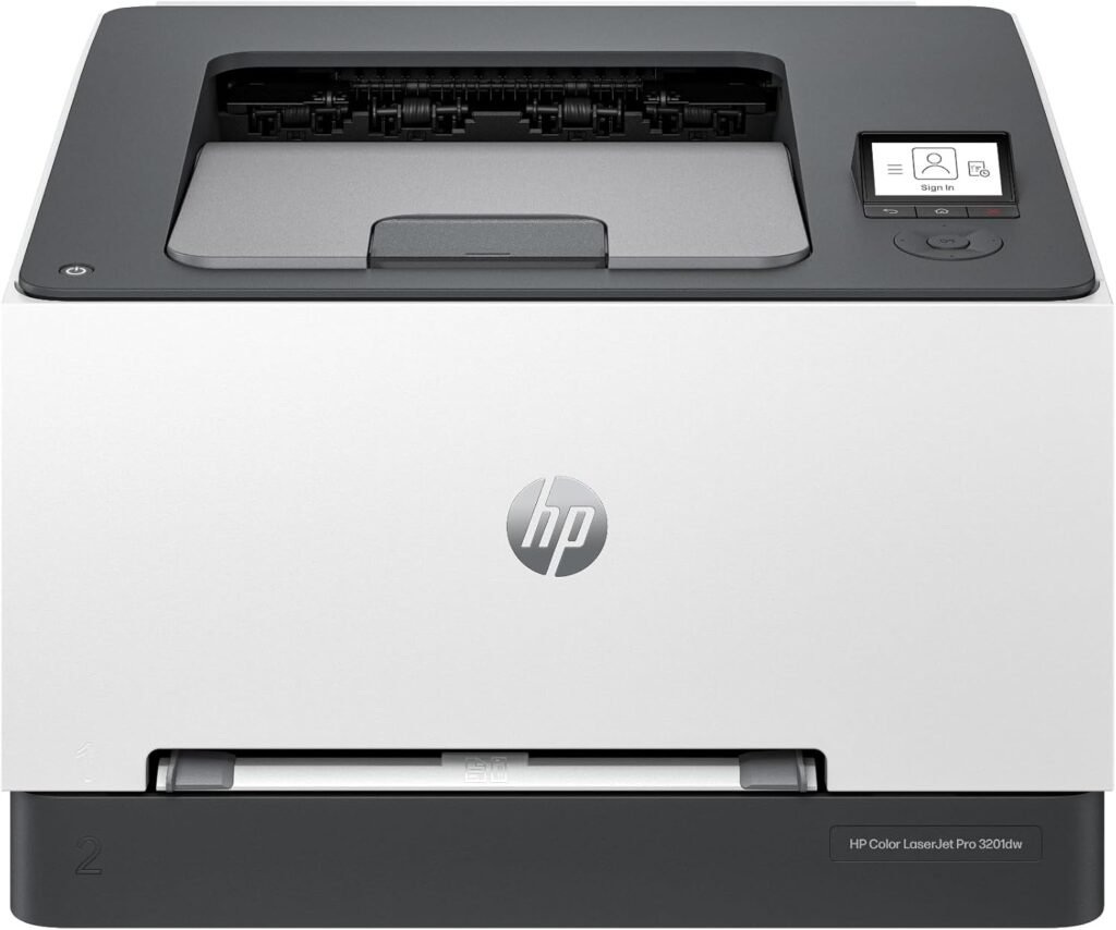 HP Color Laserjet Pro 3201dw Wireless Color Laser Printer, Office Printer, Duplex,